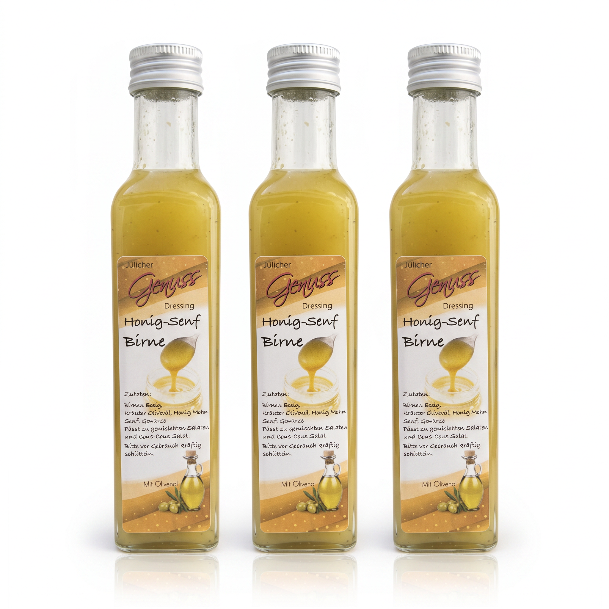 Honig-Senf mit Birne Salatdressing