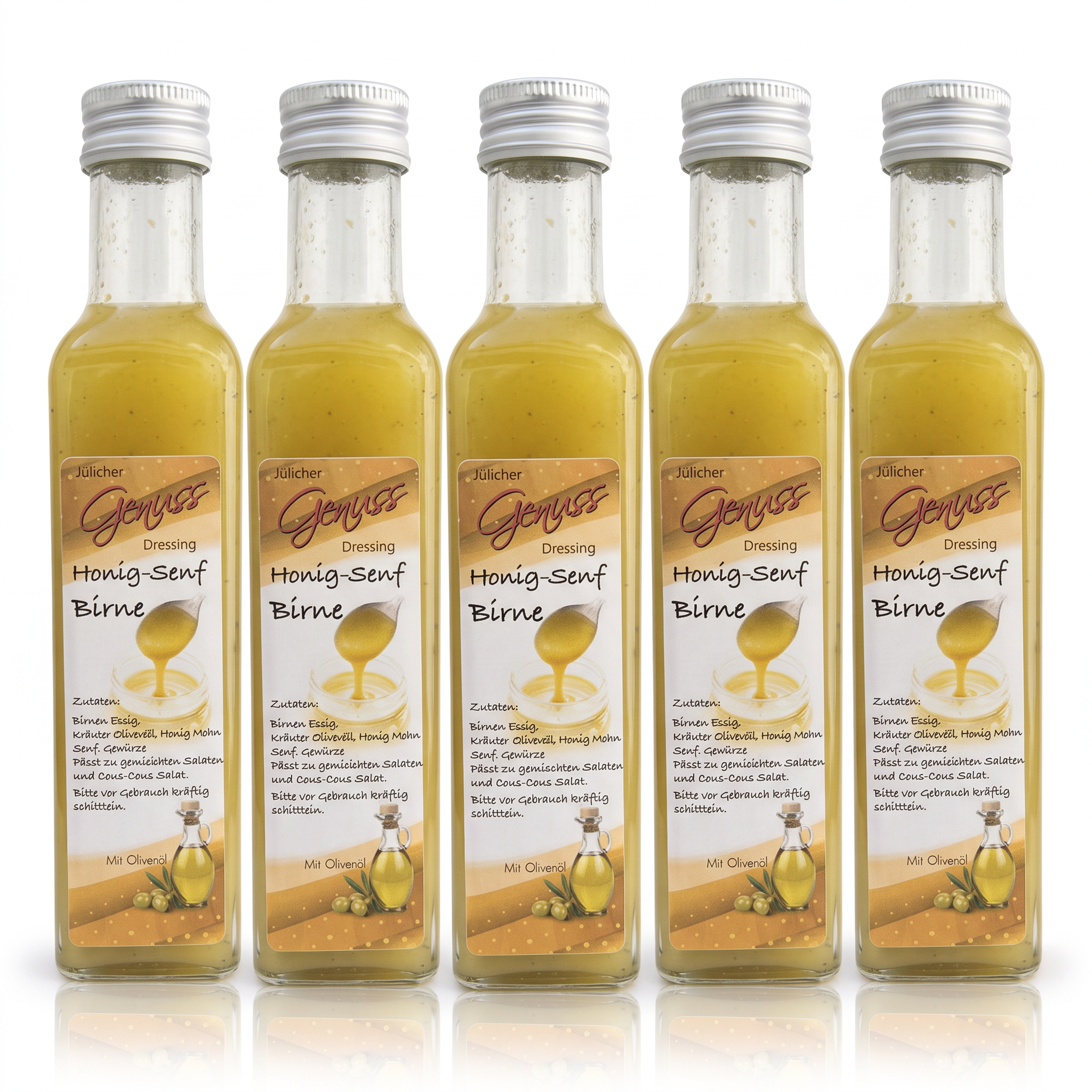 Honig-Senf mit Birne Salatdressing