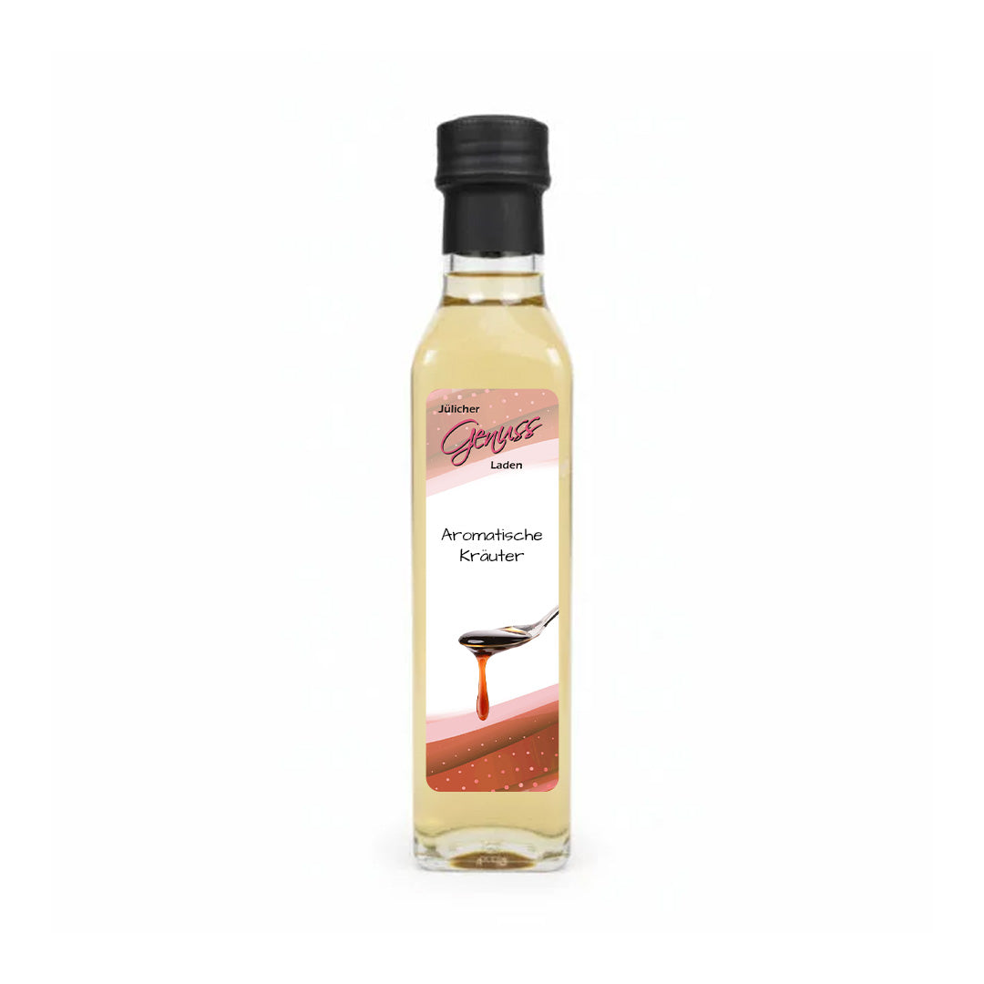 Aromatische Kräuter – Essig aus Modena Italien_
