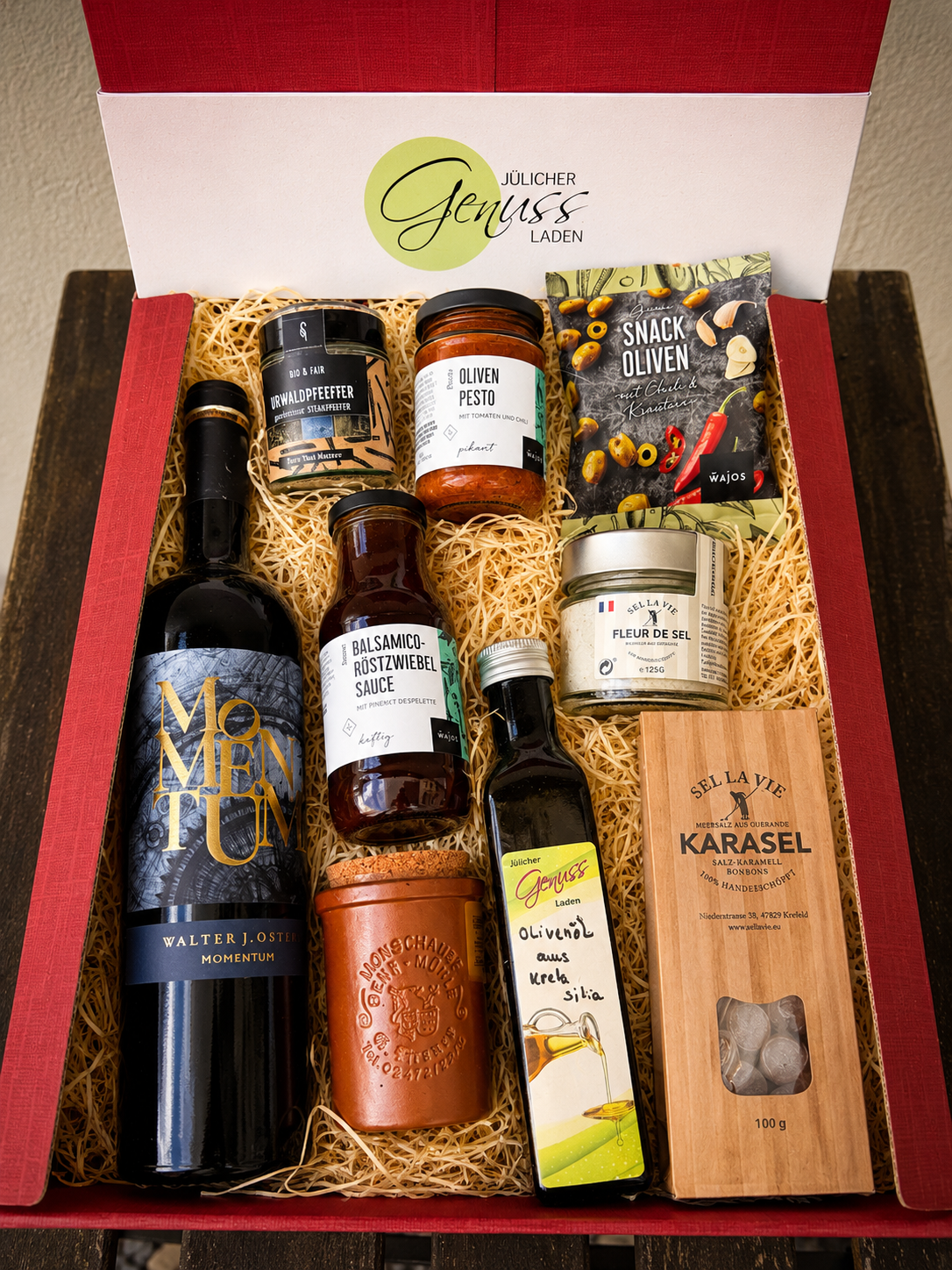 Geschenk einfach so – Feinkost Geschenkbox für Genießer