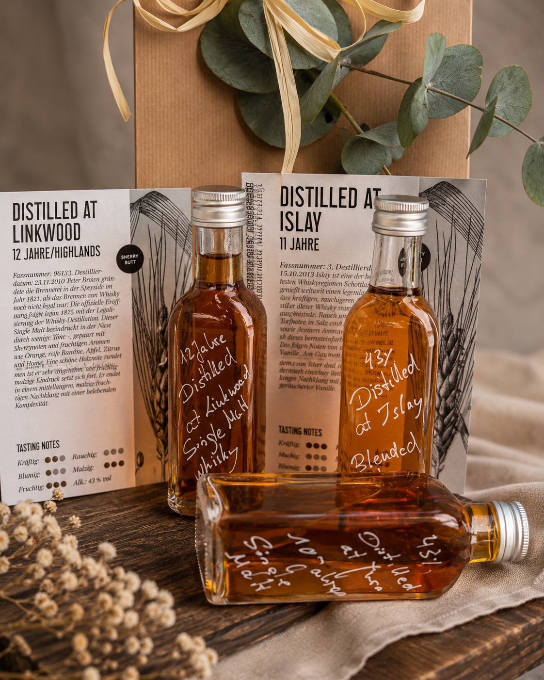Whisky Tasting- & Geschenkset – 3 Charaktere Schottlands