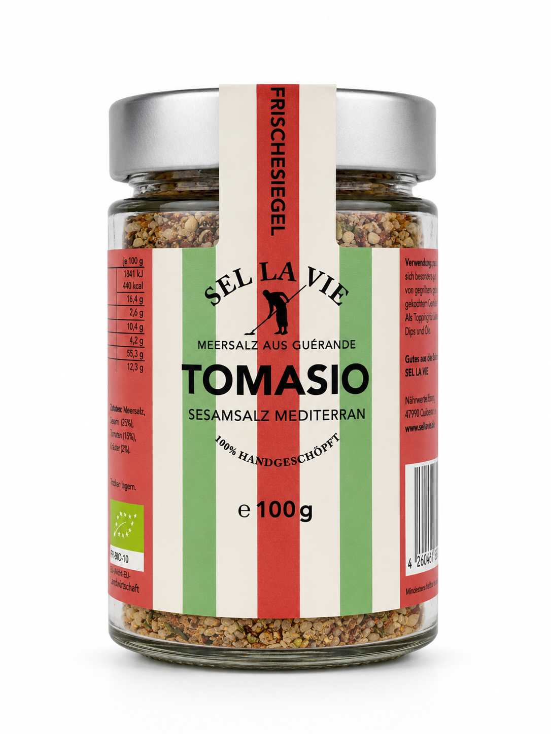 Tomasio von Sellavie -Sesamsalz mit mediterranen Kräutern