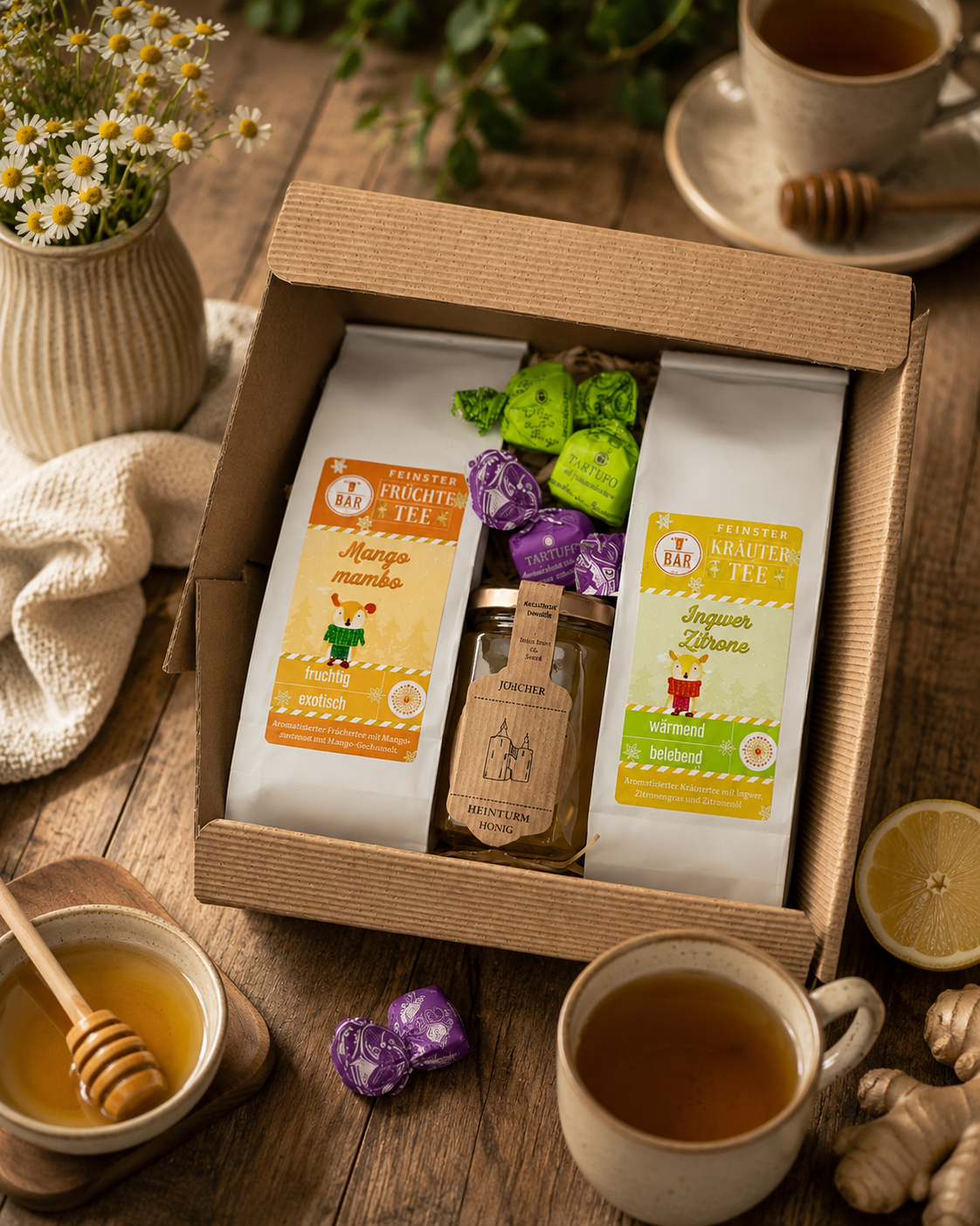 Teezeit – Geschenkset für gemütliche Genussmomente