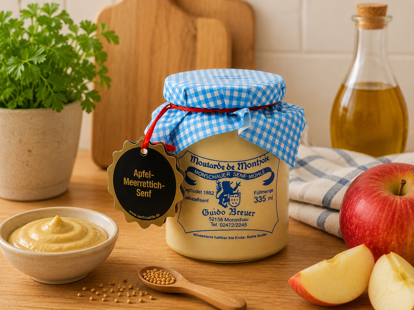 Monschauer Senf Apfel-Meerretich 335 ml