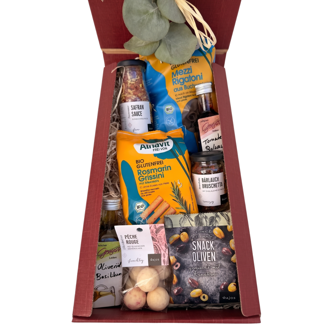 Glutenfreier Genusskorb – bewusste Genussmomente zum Verschenken