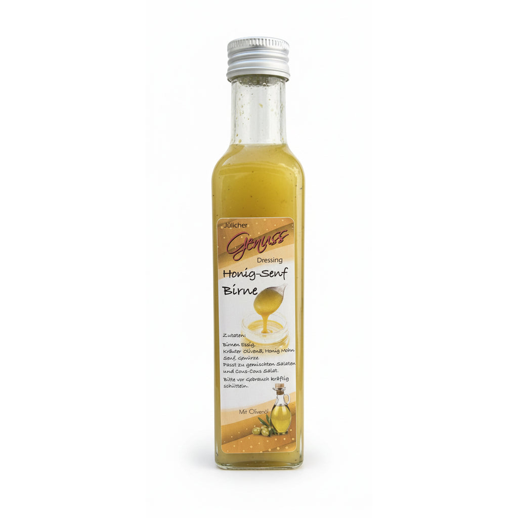 Honig-Senf mit Birne Salatdressing