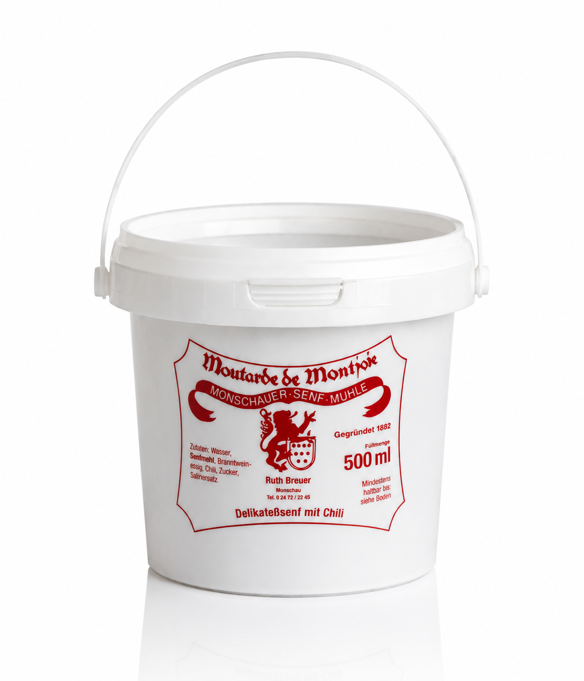 Monschauer Senf Chili 500 ml Nachfülleimer