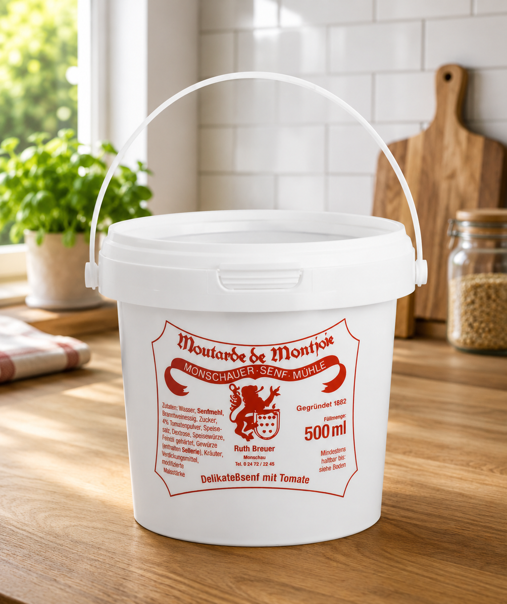 Monschauer Senf Tomate 500 ml Nachfülleimer