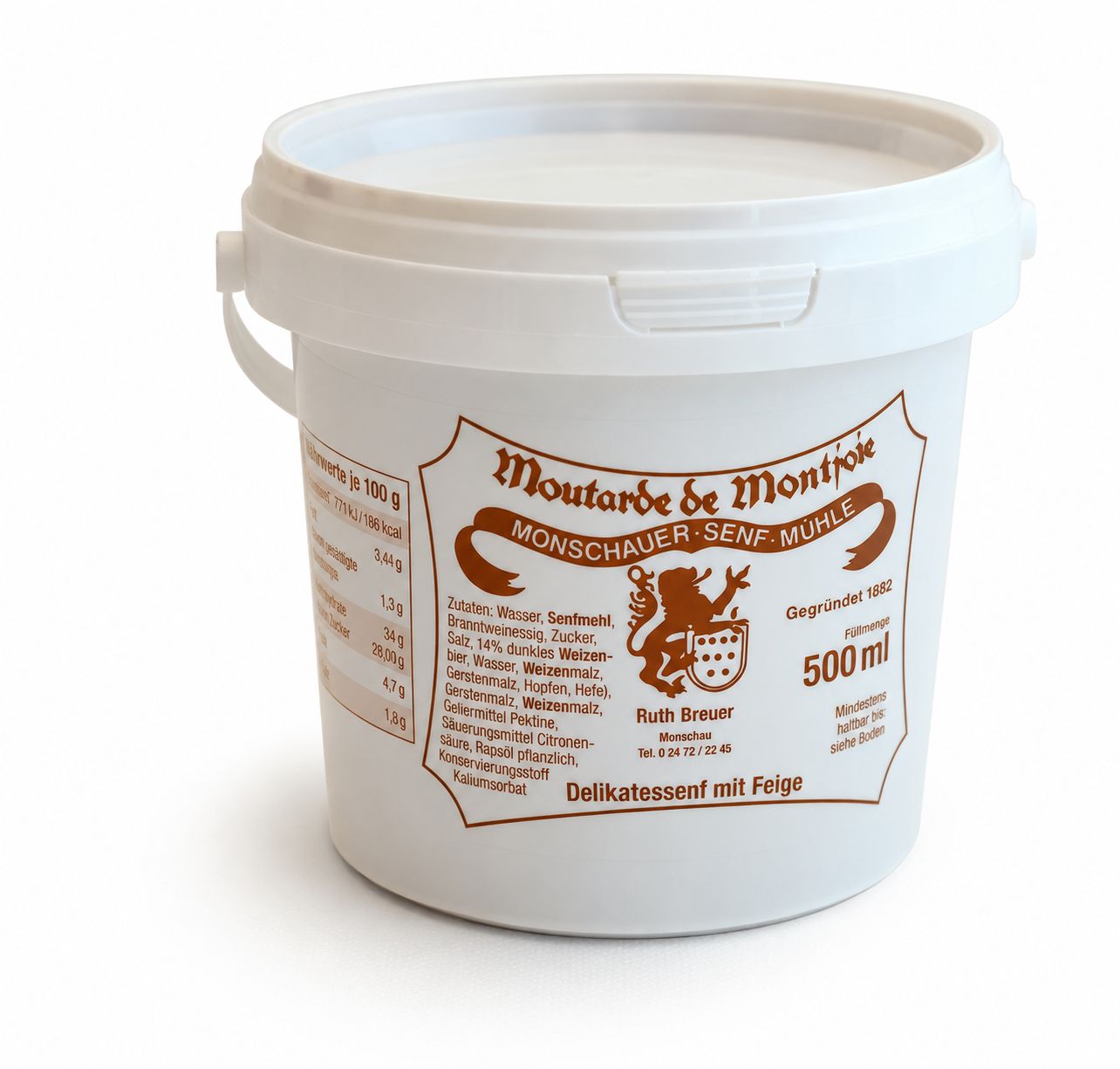 Monschauer Senf Feige 500 ml Nachfülleimer
