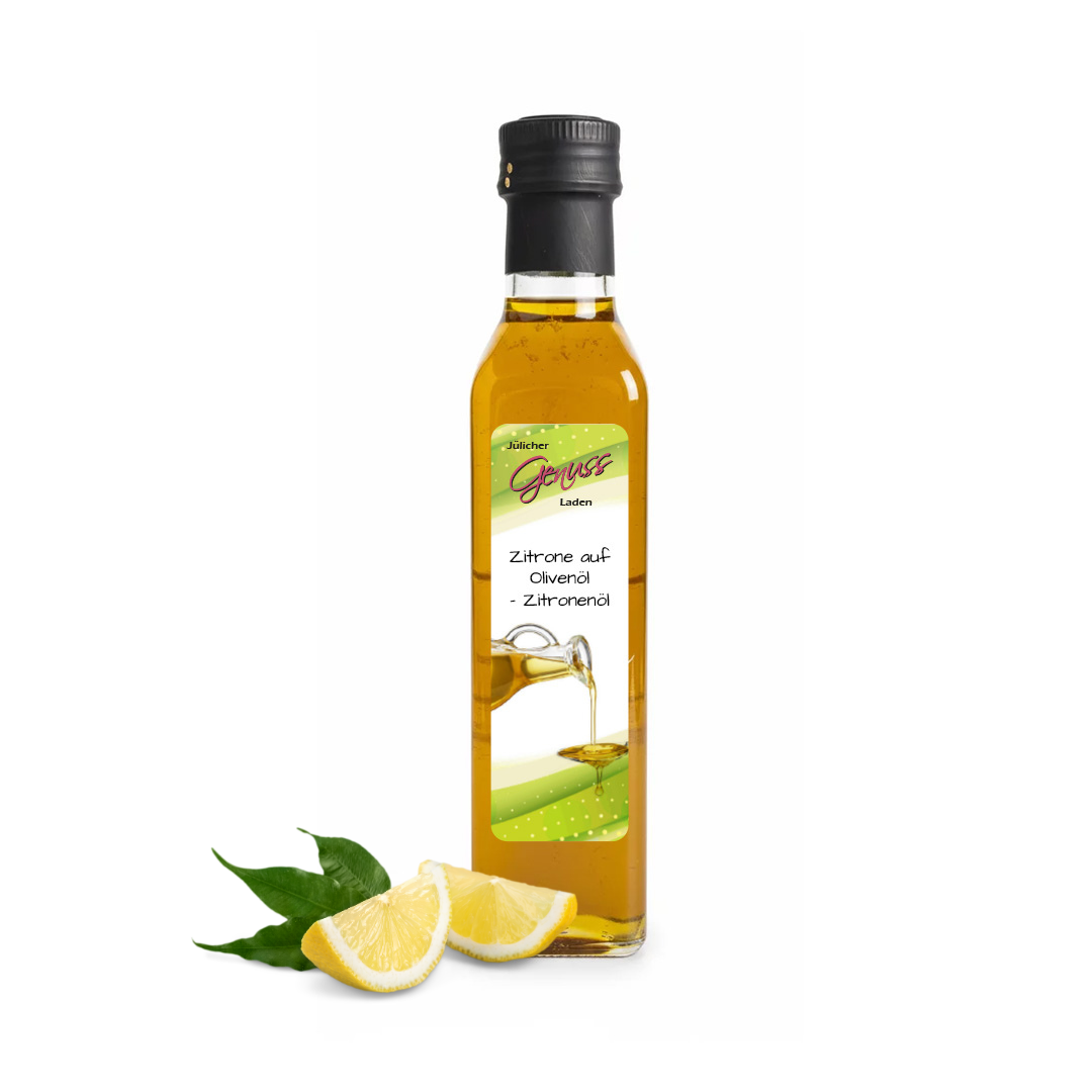 Zitrone auf Olivenöl - Zitronenöl